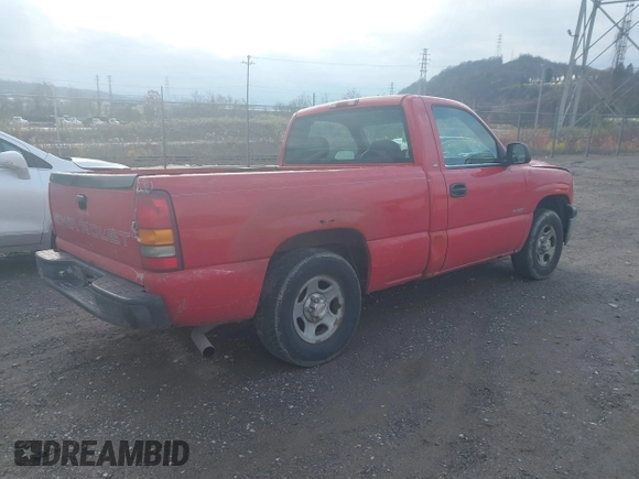 1999 Chevrolet Silverado 1500 with VIN 1GCEC14W9XZ131595, listed as a IAAI auction lot 40992118 with 0 mi miles. Bid and sale history available at carsss.com. Image 4.
