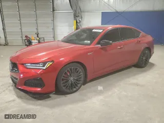 2023 Acura TLX Type S with VIN 19UUB7F06PA003888, listed as a Copart auction lot 45701425 with 4368 miles and Salvage Title. Bid and sale history available at carsss.com. Image 1.
