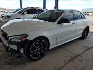 2019 Mercedes-Benz C 300 z VIN 55SWF8DB9KU305468, wystawiony jako Copart lot #63708675 z przebiegiem 58 218 mil mil oraz Szkoda całkowita • Salvage title. Historia ofert i sprzedaży dostępna na DreamBid. Obrazek 1.