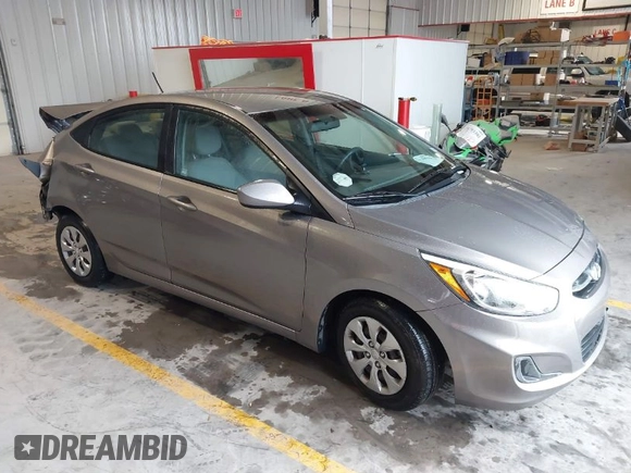 2017 Hyundai Accent SE with VIN KMHCT4AE1HU372999, listed as a IAAI auction lot 41156613 with 111,880 mi miles. Bid and sale history available at carsss.com. Image 1.