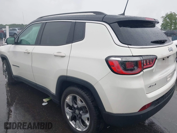2018 Jeep Compass Limited with VIN 3C4NJDCB3JT222382, listed as a IAAI auction lot 42230237 with 72,708 mi miles and . Bid and sale history available at DreamBid. Image 3.