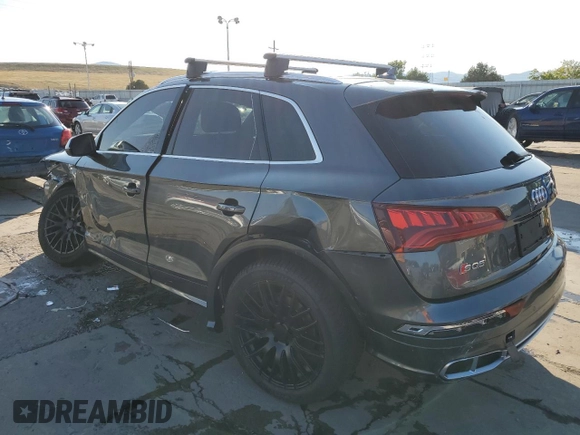 2018 Audi SQ5 Premium Plus with VIN WA1A4AFY3J2144217, listed as a Copart auction lot 70313064 with 63,295 mi miles and Salvage Title. Bid and sale history available at DreamBid. Image 2.