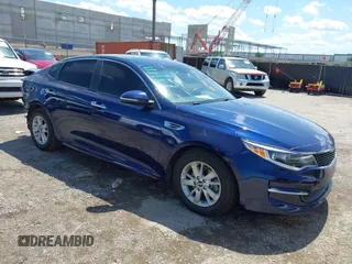2016 Kia Optima LX with VIN 5XXGT4L37GG023903, listed as a IAAI auction lot 42447530 with 119,509 mi miles and . Bid and sale history available at DreamBid. Image 1.