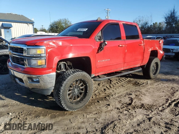 2015 Chevrolet Silverado 1500 LT with VIN 3GCUKREC9FG115929, listed as a Copart auction lot 46084825 with 126,478 mi miles and Salvage Title. Bid and sale history available at DreamBid. Image 1.