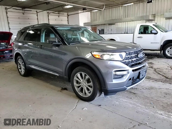 2022 Ford Explorer XLT with VIN 1FMSK8DH6NGC05835, listed as a Copart auction lot 56245535 with 54,839 mi miles and Salvage title. Bid and sale history available at DreamBid. Image 14.