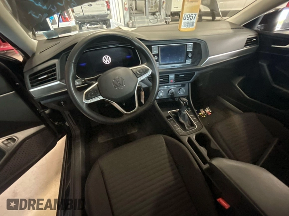 2024 Volkswagen Jetta S with VIN 3VW5M7BU5RM054436, listed as a IAAI auction lot 42766972 with 22,381 mi miles and . Bid and sale history available at DreamBid. Image 12.