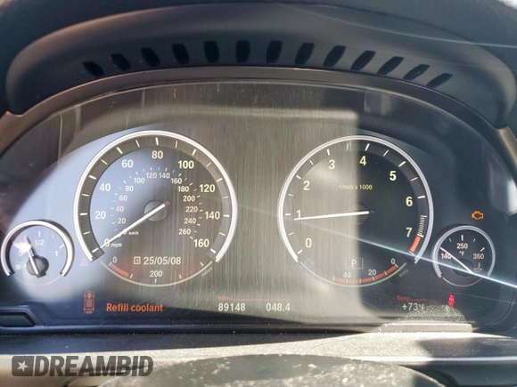 2014 BMW 5 Series 550i z VIN WBAKN9C5XED681268, wystawiony jako Copart lot #55318865 z przebiegiem 89 148 mil mil oraz Szkoda całkowita • Salvage title. Historia ofert i sprzedaży dostępna na DreamBid. Obrazek 9.
