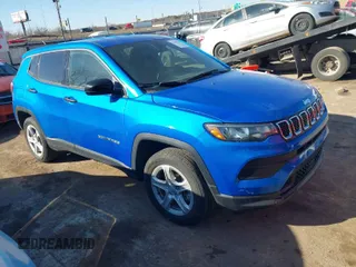 2023 Jeep Compass Sport with VIN 3C4NJDAN6PT548943, listed as a IAAI auction lot 41631738 with 29,139 mi miles and . Bid and sale history available at DreamBid. Image 1.