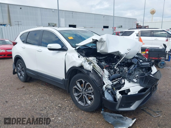 2020 Honda CR-V EX-L with VIN 5J6RW1H85LA001238, listed as a IAAI auction lot 42108832 with 19,059 mi miles. Bid and sale history available at carsss.com. Image 1.