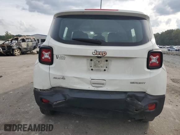 2018 Jeep Renegade Sport z VIN ZACCJBAB5JPH46008, wystawiony jako Copart lot #72904034 z przebiegiem 95 762 mil mil oraz Szkoda całkowita • Salvage title. Historia ofert i sprzedaży dostępna na DreamBid. Obrazek 6.
