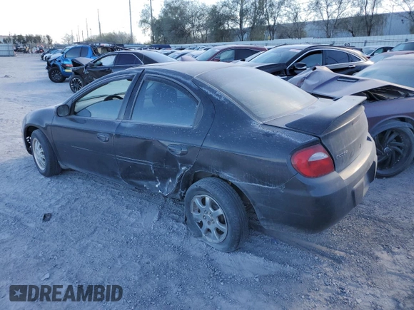 2005 Dodge Neon SXT with VIN 1B3ES56C25D237265, listed as a Copart auction lot 44866665 with 201,991 mi miles and Salvage Title. Bid and sale history available at carsss.com. Image 2.