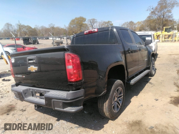 2020 Chevrolet Colorado 2WD Work Truck with VIN 1GCGSBEN7L1243070, listed as a IAAI auction lot 41890656 with 40,711 mi miles. Bid and sale history available at carsss.com. Image 4.
