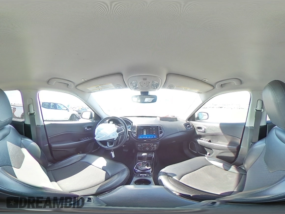 2019 Jeep Compass Altitude with VIN 3C4NJCBB4KT833213, listed as a Copart auction lot 57519955 with 82,738 mi miles and Salvage title. Bid and sale history available at DreamBid. Image 15.