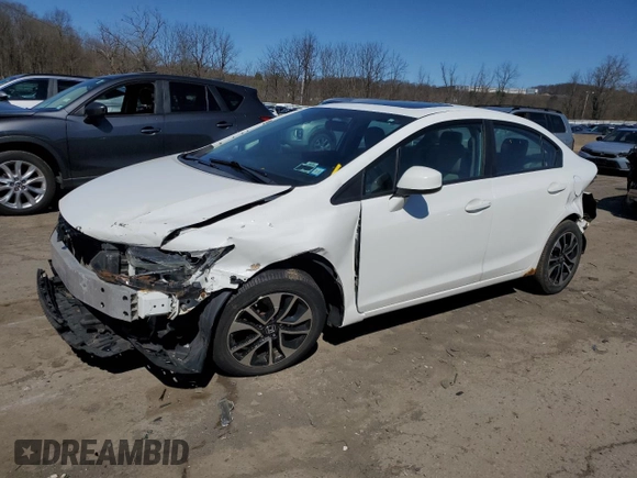 2013 Honda Civic EX with VIN 19XFB2F84DE275221, listed as a Copart auction lot 53541895 with 121,047 mi miles and Salvage Title. Bid and sale history available at DreamBid. Image 1.