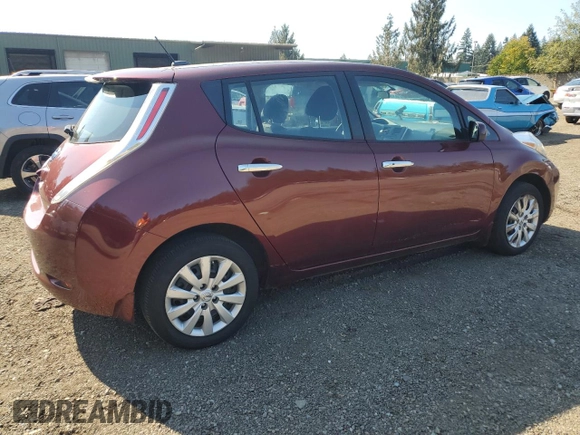 2016 Nissan LEAF S with VIN 1N4BZ0CP5GC313180, listed as a Copart auction lot 68863813 with 31,583 mi miles. Bid and sale history available at carsss.com. Image 3.
