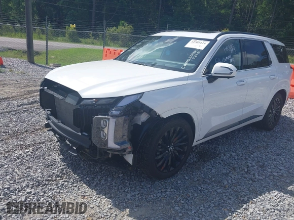 2024 Hyundai Palisade Calligraphy z VIN KM8R7DGE0RU707225, wystawiony jako IAAI lot #42509216 z przebiegiem 34 594 mil mil oraz . Historia ofert i sprzedaży dostępna na DreamBid. Obrazek 17.