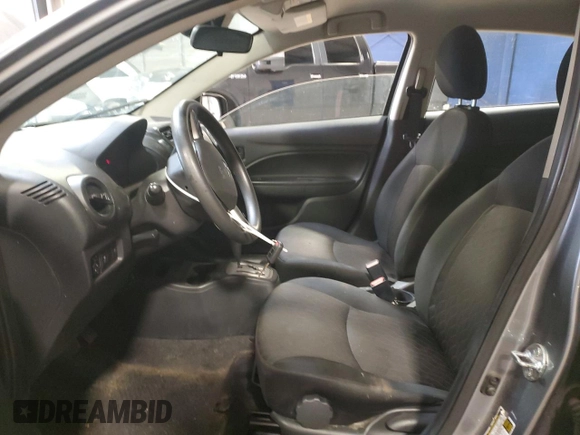 2022 Mitsubishi Mirage ES with VIN ML32AUHJXNH002912, listed as a Copart auction lot 58705215 with 55,828 mi miles and Salvage title. Bid and sale history available at DreamBid. Image 7.