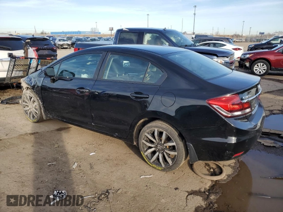 2015 Honda Civic Sedan EX-L with VIN 19XFB2F98FE027873, listed as a Copart auction lot 51871725 with 131,668 mi miles and Salvage Title. Bid and sale history available at carsss.com. Image 2.