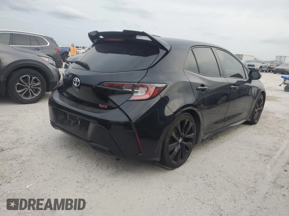 2019 Toyota Corolla Hatchback SE with VIN JTNK4RBE8K3040785, listed as a Copart auction lot 76441654 with 0 mi miles and Non Repairable. Bid and sale history available at carsss.com. Image 3.