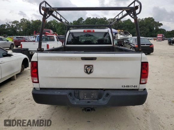 2017 Ram 1500 Tradesman with VIN 3C6JR6DG1HG504687, listed as a Copart auction lot 68130264 with 317,821 mi miles and Salvage title. Bid and sale history available at DreamBid. Image 6.