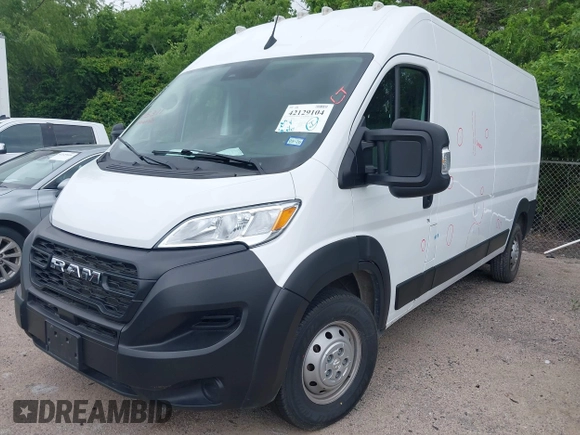 2023 Ram ProMaster Cargo with VIN 3C6LRVDG5PE563688, listed as a IAAI auction lot 42129104 with 36,610 mi miles and . Bid and sale history available at carsss.com. Image 17.