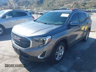2020 GMC Terrain SLE with VIN 3GKALMEV0LL110856, listed as a IAAI auction lot 42110806 with 54,663 mi miles and . Bid and sale history available at carsss.com. Image 2.