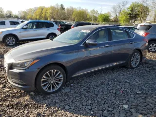 2016 Hyundai Genesis 3.8L with VIN KMHGN4JE6GU107599, listed as a Copart auction lot 54254055 with 110,605 mi miles and Clean Title. Bid and sale history available at carsss.com. Image 1.