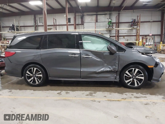 2020 Honda Odyssey Elite with VIN 5FNRL6H9XLB034814, listed as a IAAI auction lot 41940655 with 57,864 mi miles and . Bid and sale history available at DreamBid. Image 13.