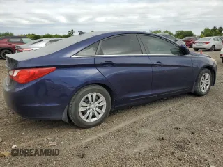 2013 Hyundai Sonata GLS with VIN 5NPEB4AC1DH593585, listed as a Copart auction lot 51829125 with 130,101 mi miles and Salvage Title. Bid and sale history available at carsss.com. Image 3.