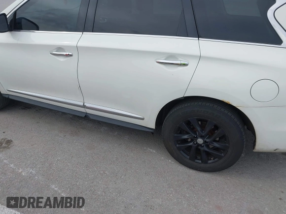 2013 Infiniti JX35 with VIN 5N1AL0MM5DC325574, listed as a IAAI auction lot 42011771 with 173,656 mi miles and . Bid and sale history available at DreamBid. Image 6.