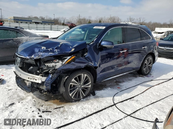 2020 Acura MDX w/Technology Pkg with VIN 5J8YD4H51LL037447, listed as a Copart auction lot 44859145 with 12,304 mi miles and Non Repairable. Bid and sale history available at carsss.com. Image 1.