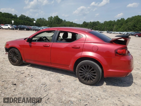 2012 Dodge Avenger SXT with VIN 1C3CDZCB8CN227709, listed as a Copart auction lot 61966995 with 180,915 mi miles and Clean title. Bid and sale history available at DreamBid. Image 2.