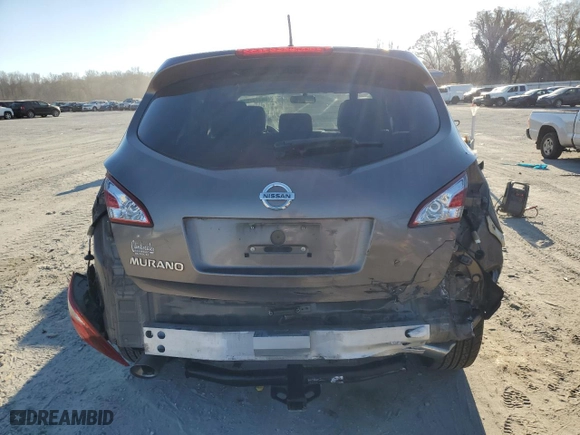 2014 Nissan Murano SL with VIN JN8AZ1MU4EW406109, listed as a Copart auction lot 83737024 with 0 mi miles and Salvage Title. Bid and sale history available at carsss.com. Image 6.