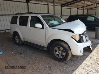 2007 Nissan Pathfinder SE with VIN 5N1AR18U97C639988, listed as a IAAI auction lot 42640574 with 200,000 mi miles and . Bid and sale history available at DreamBid. Image 1.