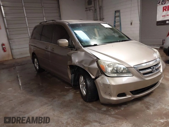 2006 Honda Odyssey EX with VIN 5FNRL38486B106648, listed as a IAAI auction lot 41593786 with 1 mi miles. Bid and sale history available at carsss.com. Image 1.