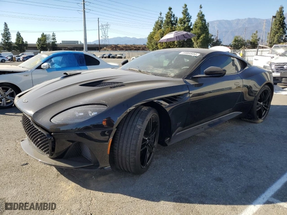 2021 Aston Martin DBS Superleggera with VIN SCFRMHAVXMGR02478, listed as a Copart auction lot 75864934 with 10,145 mi miles and Salvage Title. Bid and sale history available at carsss.com. Image 1.
