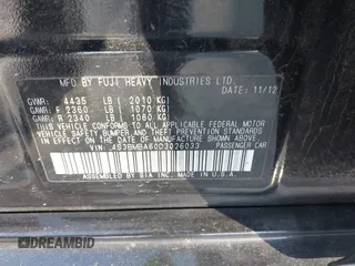 2013 Subaru Legacy 2.5i z VIN 4S3BMBA60D3026033, wystawiony jako IAAI lot #41292503 z przebiegiem 162 948 mil mil oraz . Historia ofert i sprzedaży dostępna na DreamBid. Obrazek 9.