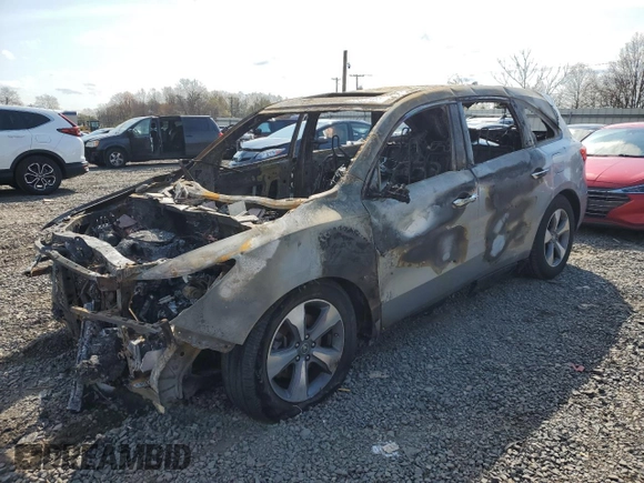 2016 Acura MDX with VIN 5FRYD4H29GB013277, listed as a Copart auction lot 52254465 with Not Provided miles and Salvage Title. Bid and sale history available at DreamBid. Image 1.