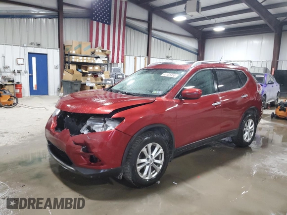 2016 Nissan Rogue SL with VIN 5N1AT2MV8GC889020, listed as a Copart auction lot 43155455 with 134,841 mi miles and Salvage Title. Bid and sale history available at DreamBid. Image 1.