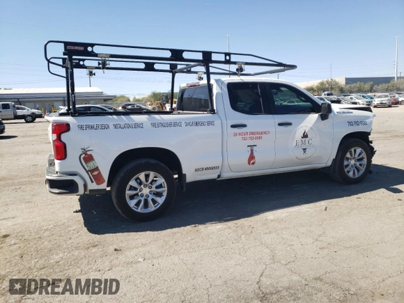 2020 Chevrolet Silverado 1500 Custom with VIN 1GCRWBEF1LZ102082, listed as a Copart auction lot 73054144 with 63,443 mi miles and Salvage Title. Bid and sale history available at carsss.com. Image 3.