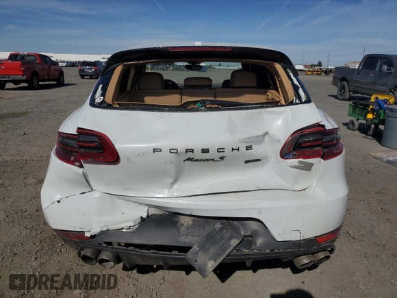 2017 Porsche Macan S with VIN WP1AB2A59HLB14284, listed as a Copart auction lot 55497805 with 99,565 mi miles and Salvage Title. Bid and sale history available at DreamBid. Image 6.
