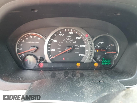 2005 Honda Pilot EX with VIN 5FNYF184X5B038942, listed as a Copart auction lot 50913695 with 225,404 mi miles and Salvage Title. Bid and sale history available at DreamBid. Image 9.