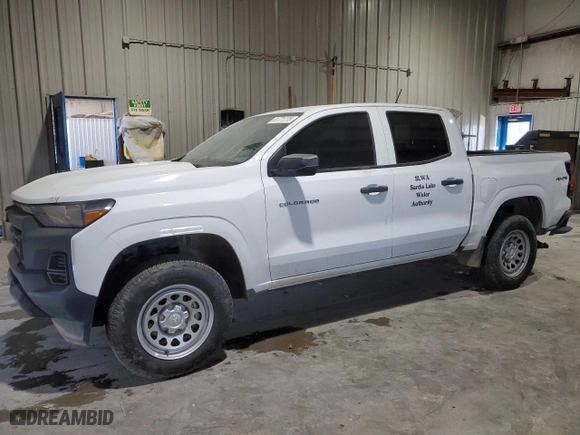 2023 Chevrolet Colorado 4WD Work Truck with VIN 1GCGTBEC2P1124750, listed as a Copart auction lot 41771775 with 36,544 mi miles and Salvage Title. Bid and sale history available at carsss.com. Image 1.