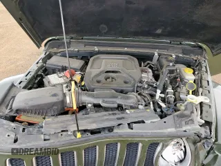 2021 Jeep Wrangler Unlimited Sahara with VIN 1C4HJXEN5MW591989, listed as a Copart auction lot 57535645 with 80,923 mi miles and Salvage title. Bid and sale history available at DreamBid. Image 11.
