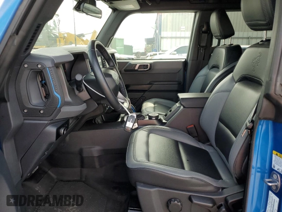 2024 Ford Bronco with VIN 1FMDE1BH6RLA31465, listed as a Copart auction lot 74325424 with 15,627 mi miles and Salvage title. Bid and sale history available at DreamBid. Image 7.