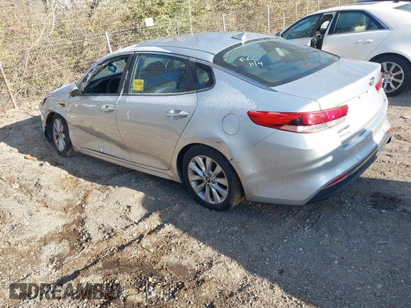 2016 Kia Optima LX with VIN 5XXGT4L35GG059931, listed as a IAAI auction lot 40995180 with 130,596 mi miles. Bid and sale history available at carsss.com. Image 3.