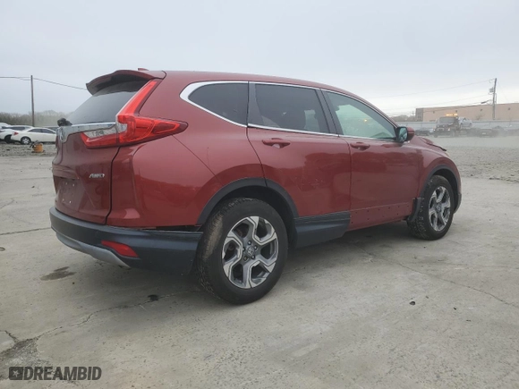 2017 Honda CR-V EX with VIN 2HKRW2H55HH645646, listed as a Copart auction lot 52140925 with 41,500 mi miles and Salvage Title. Bid and sale history available at carsss.com. Image 3.