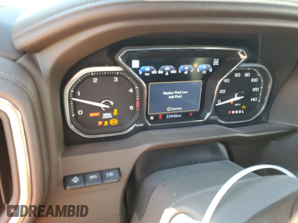 2023 GMC Sierra 3500HD Denali z VIN 1GT49WEY2PF169520, wystawiony jako Copart lot #83541994 z przebiegiem 33 940 mil mil oraz Szkoda całkowita • Salvage title. Historia ofert i sprzedaży dostępna na DreamBid. Obrazek 9.