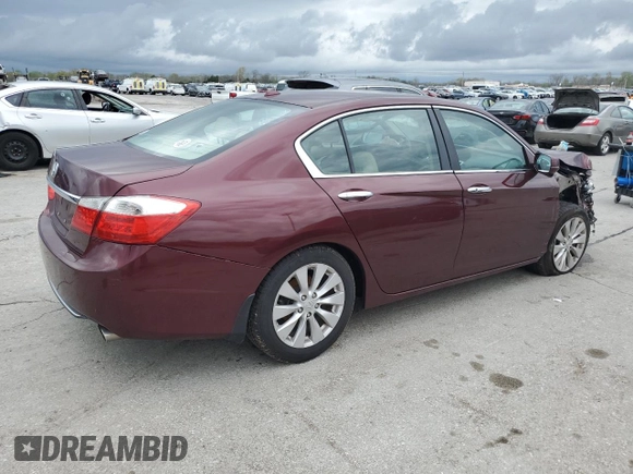 2013 Honda Accord Sdn EX-L with VIN 1HGCR2F82DA241300, listed as a Copart auction lot 51380305 with 239,284 mi miles and Salvage Title. Bid and sale history available at carsss.com. Image 3.