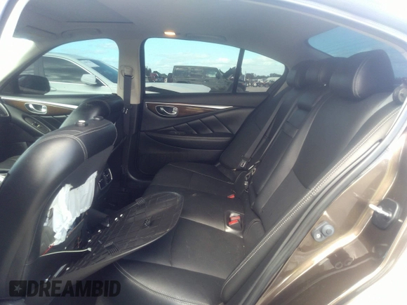 2015 Infiniti Q50 Premium with VIN JN1BV7AP8FM343805, listed as a IAAI auction lot 41752314 with 69,231 mi miles. Bid and sale history available at carsss.com. Image 8.